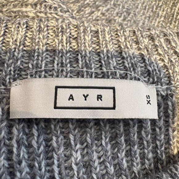 AYR The Sloop Sweater in Merino Wool Men's Size XS in Fuzzy TV Gray NWOT! - Picture 3 of 6
